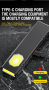 LED oppladbar lykt Medium