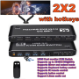 KVM Switch 4K 60Hz 2 x 2