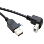 Vinklet USB B til USB A kabel